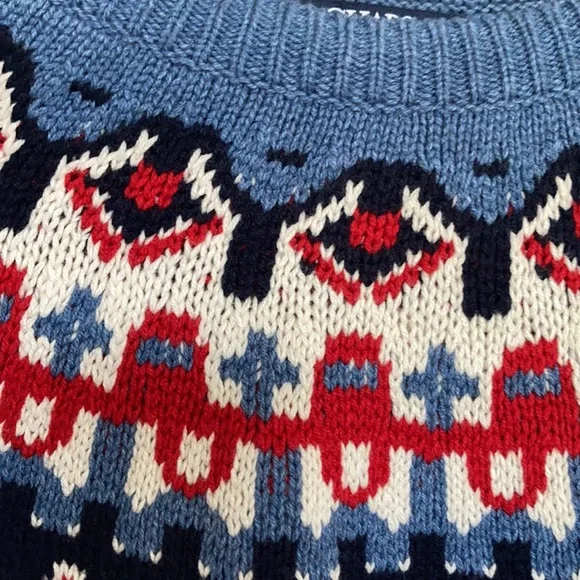 Chaps long sleeve sweater with fair isle like print L - Picture 6 of 14